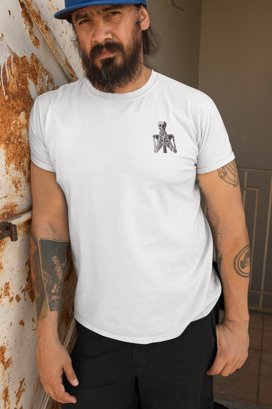 Speak No Evil Skeleton Top - Embroidery